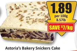 Starsky Astoria's Bakery Snickers Cake offer