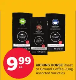 Rexall KICKING HORSE Roast or Ground Coffee offer