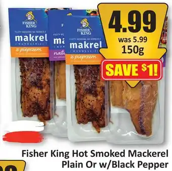 Starsky Fisher King Hot Smoked Mackerel Plain Or w/Black Pepper offer