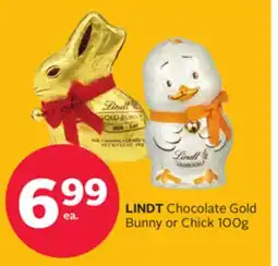 Rexall LINDT Chocolate Gold Bunny or Chick offer