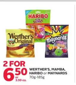 Rexall WERTHER'S, MAMBA, HARIBO or MAYNARDS offer