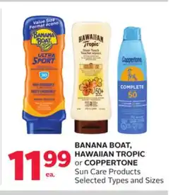 Rexall BANANA BOAT, HAWAIIAN TROPIC or COPPERTONE Sun Care Products offer