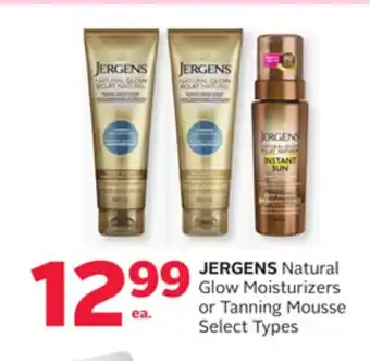 Rexall JERGENS Natural Glow Moisturizers or Tanning Mousse offer