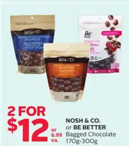 Rexall NOSH & CO. or BE BETTER Bagged Chocolate offer