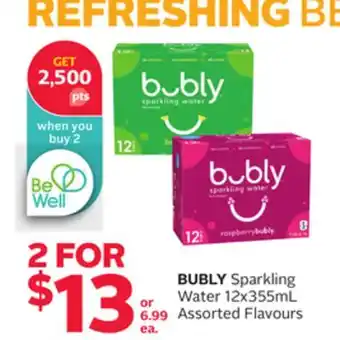 Rexall BUBLY Sparkling Water offer