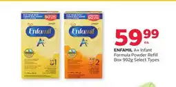 Rexall ENFAMIL A+ Infant Formula Powder Refill Box 992g offer