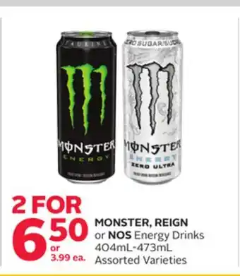 Rexall MONSTER, REIGN or NOS Energy Drinks offer