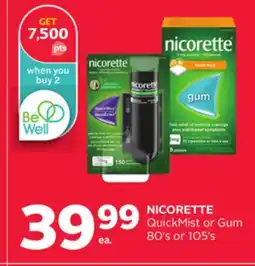 Rexall NICORETTE QuickMist or Gum offer