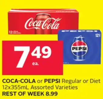 Rexall COCA-COLA or PEPSI Regular or Diet offer