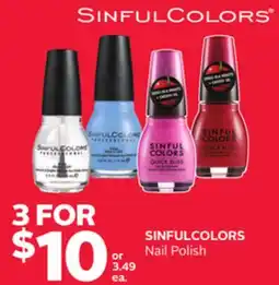 Rexall SINFULCOLORS Nail Polish offer