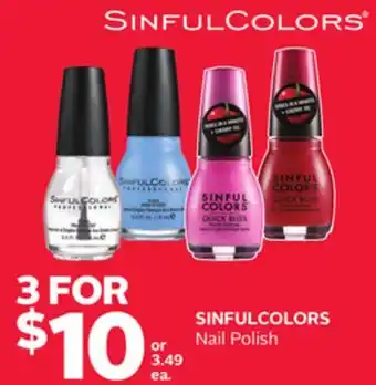 Rexall SINFULCOLORS Nail Polish offer