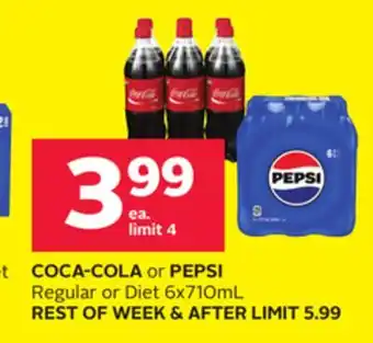 Rexall COCA-COLA or PEPSI offer