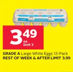 Rexall GRADE A Large White Eggs 12-pack offer