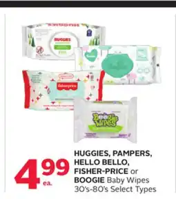 Rexall HUGGIES, PAMPERS, HELLO BELLO, FISHER-PRICE or BOOGIE Baby Wipes offer