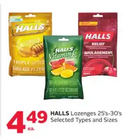 Rexall HALLS Lozenges offer