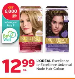 Rexall L'ORÉAL Excellence or Excellence Universal Nude Hair Colour offer