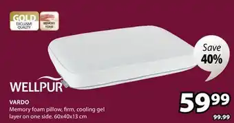 JYSK Vardo Memory Foam Pillow offer