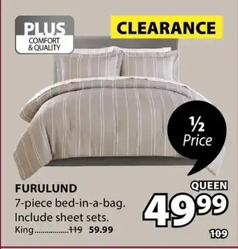 JYSK FURULUND 7-piece bed-in-a-bag offer