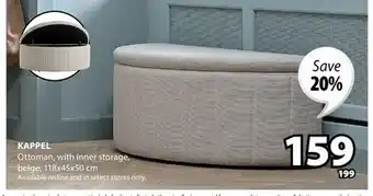 JYSK KAPPEL Ottoman offer