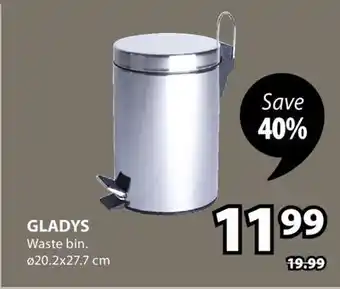 JYSK GLADYS Waste bin offer