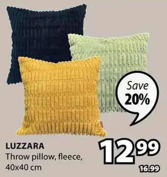 JYSK LUZZARA Throw pillow offer