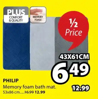 JYSK PHILIP Memory foam bath mat offer