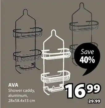 JYSK AVA Shower caddy aluminum offer