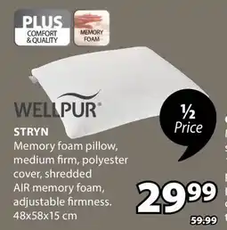 JYSK STRYN Memory foam pillow offer