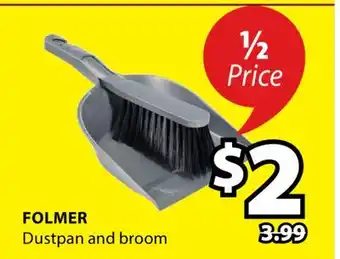 JYSK FOLMER Dustpan and broom offer