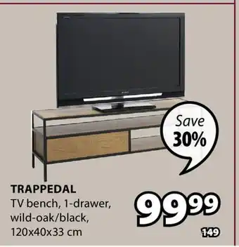 JYSK TRAPPEDAL TV bench offer