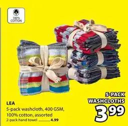 JYSK LEA 5-pack washcloth offer