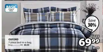 JYSK OXFORD 7-piece bed-in-a-bag offer