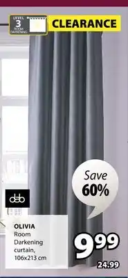 JYSK OLIVIA Room Darkening curtain offer