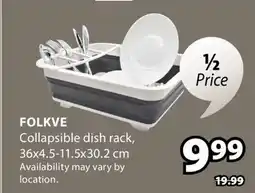 JYSK FOLKVE Collapsible dish rack offer