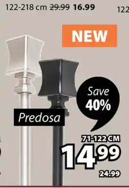 JYSK Predosa Drapery Rod Kits offer