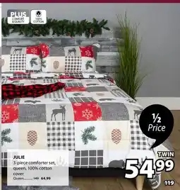 JYSK JULIE 3-piece comforter set offer