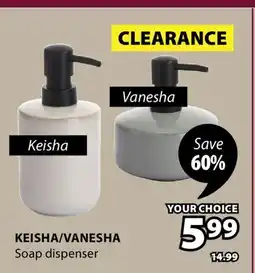 JYSK KEISHA/VANESHA Soap dispenser offer