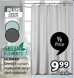 JYSK ULRIKKE Shower curtain offer