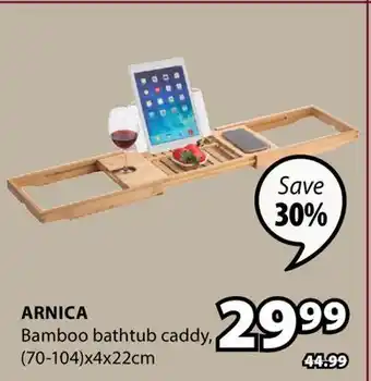 JYSK ARNICA Bamboo bathtub caddy offer