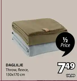 JYSK DAGLILJE Throw offer