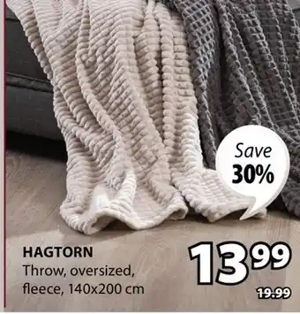 JYSK HAGTORN Throw offer