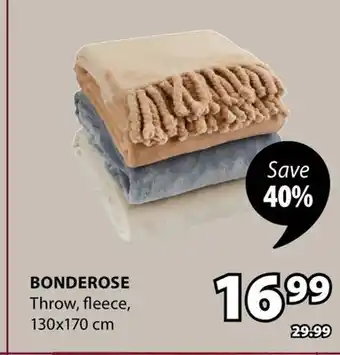 JYSK BONDEROSE Throw offer