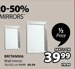 JYSK BRITANNIA Wall mirror offer