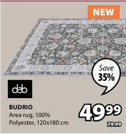 JYSK DAB BUDRIO Area rug, 100% Polyester offer