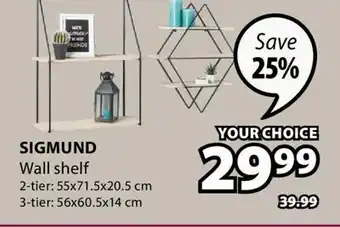 JYSK SIGMUND Wall shelf offer