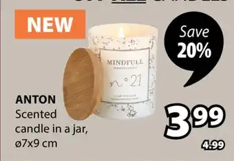 JYSK ANTON Scented candle in a jar offer