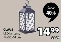 JYSK CLAUS LED lantern offer