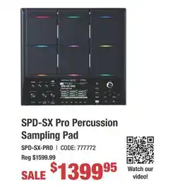 Long & McQuade SPD-SX Pro Percussion Sampling Pad offer