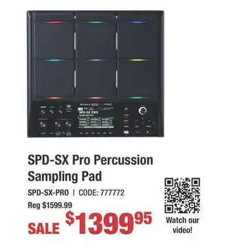 Long & McQuade SPD-SX Pro Percussion Sampling Pad offer