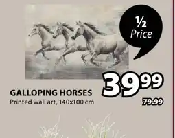 JYSK GALLOPING HORSES Printed wall art offer